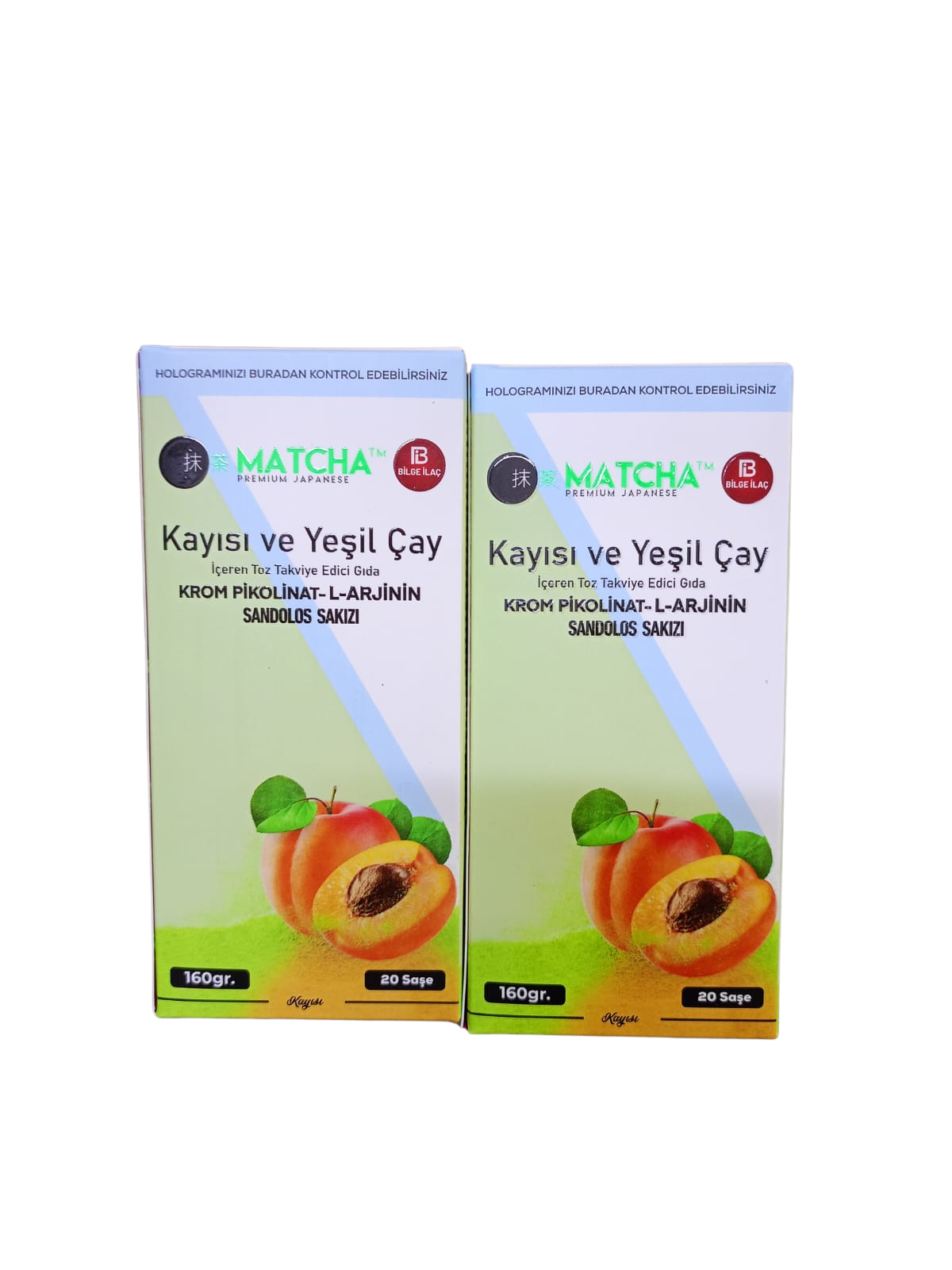 ماتشا كايسيس وييشل كاي - ديتوكس أنتي أوكسيدنت (Matcha Kayısı ve Yeşil Çay - Detox Antioxidant)