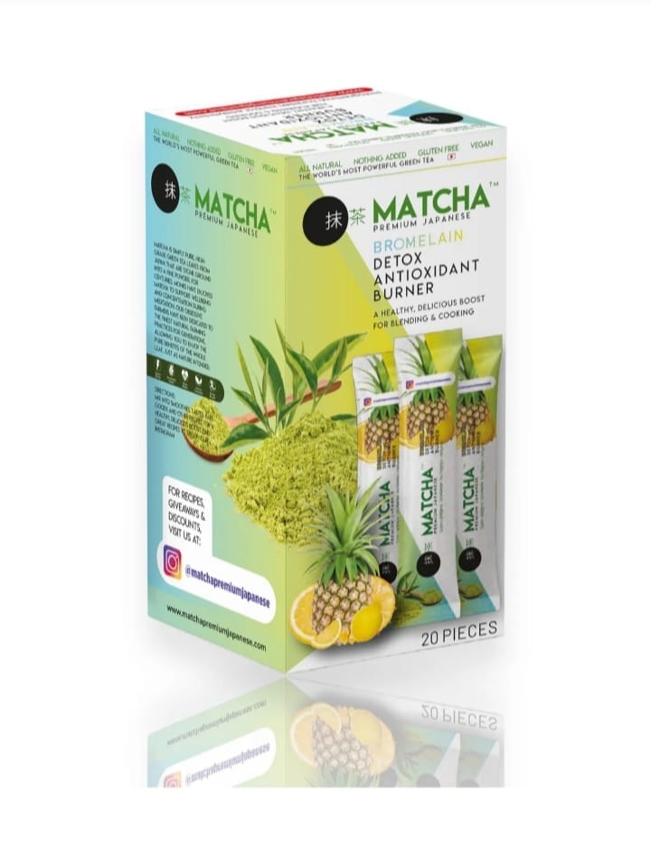 ماتشا ديتوكس أنتي أوكسيدنت بورنر - أناناس (Matcha Detox Antioxidant Burner - Pineapple)