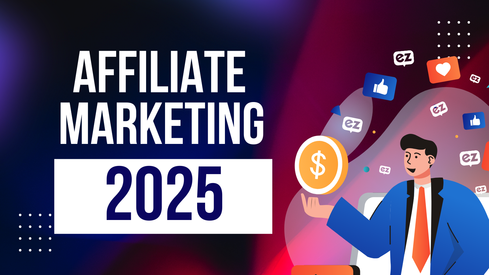 Illustration showing affiliate marketing trends in 2025