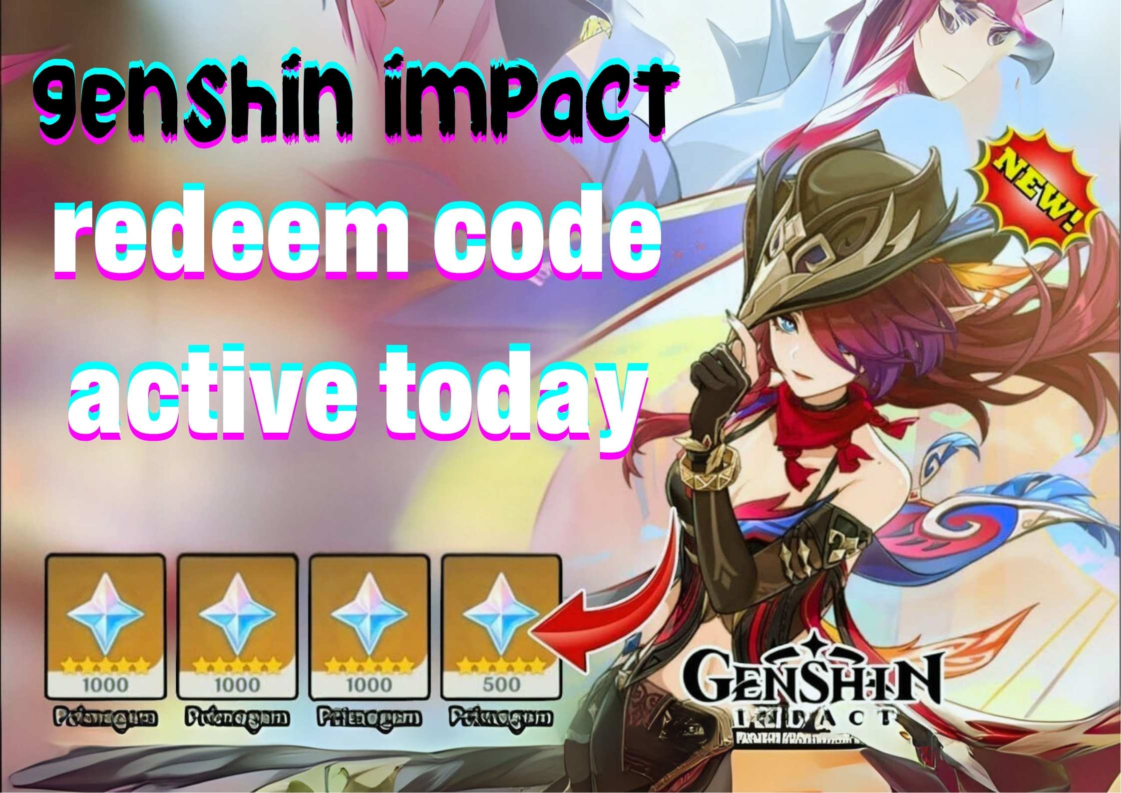 genshin impact redeem code active today