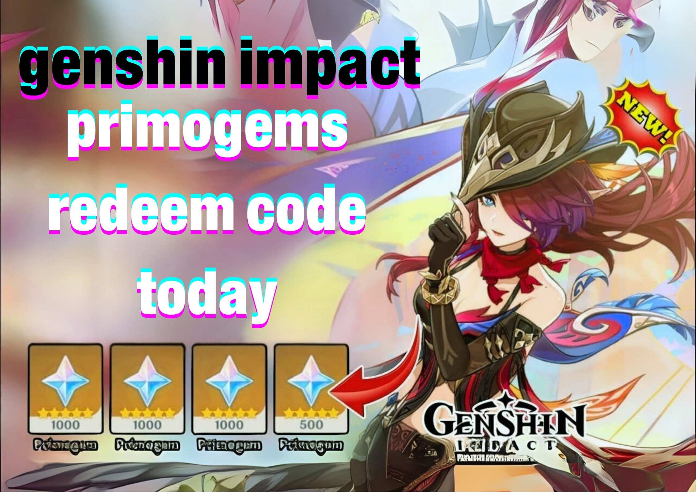 genshin impact primogems redeem code today