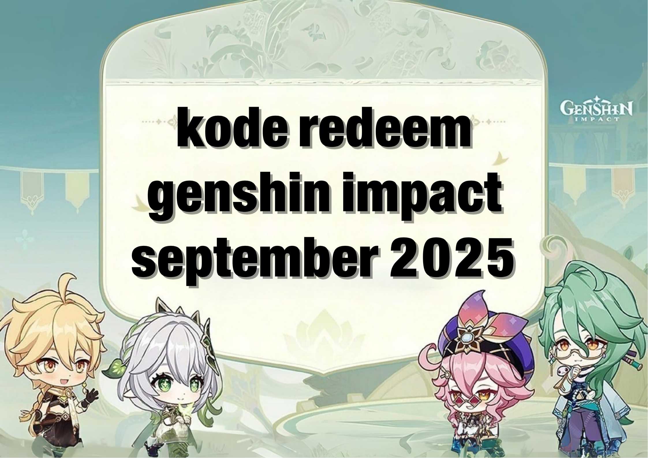 kode redeem genshin impact september 2025