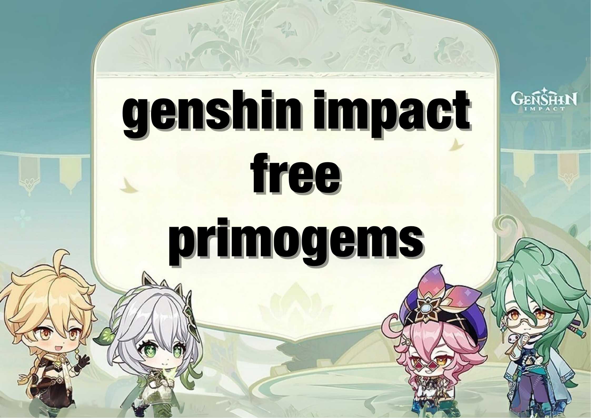 genshin impact free primogems