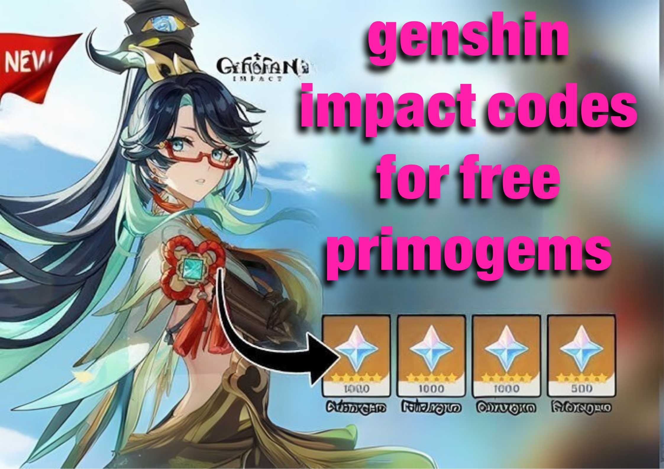 genshin impact codes for free primogems