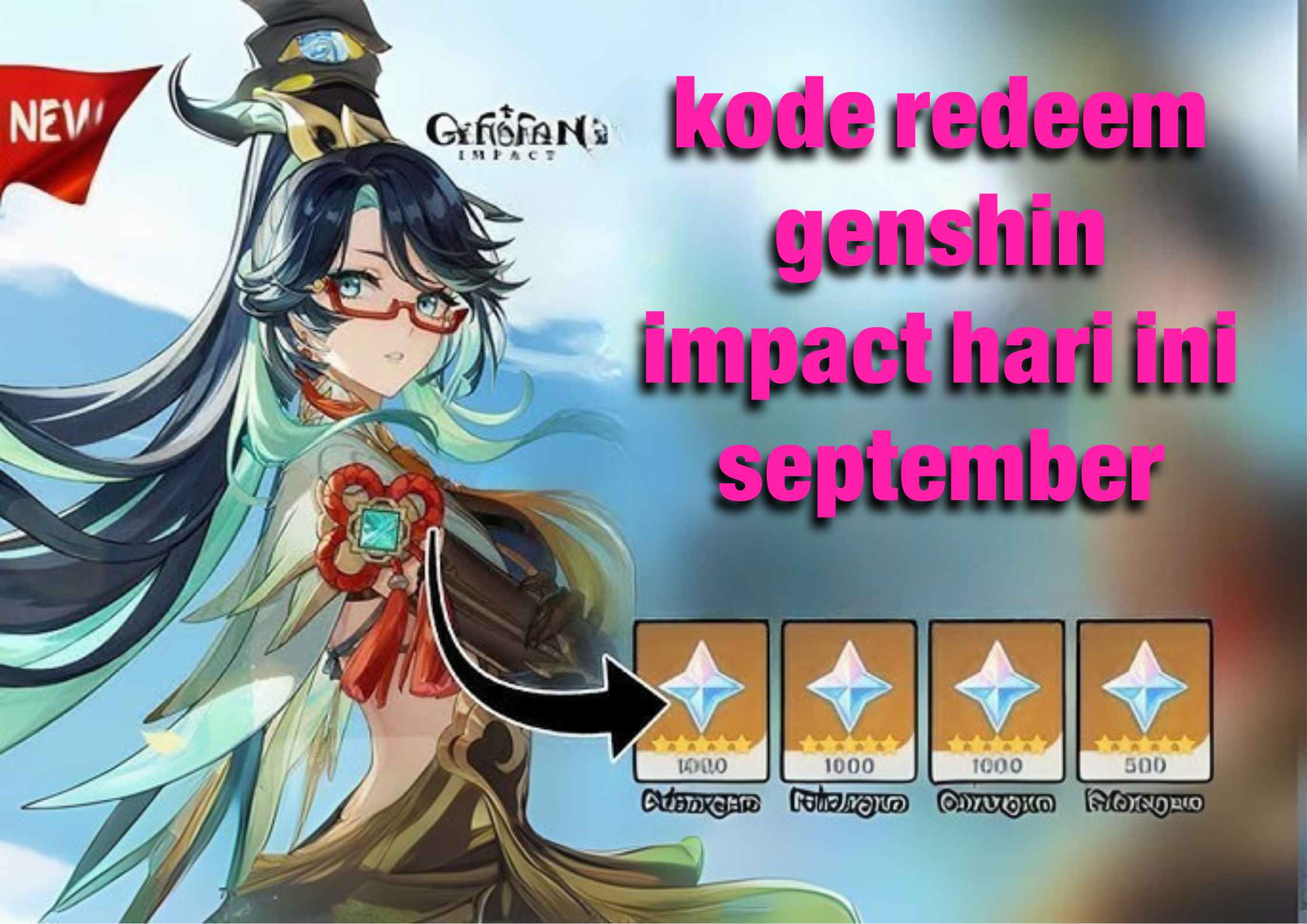 kode redeem genshin impact hari ini september