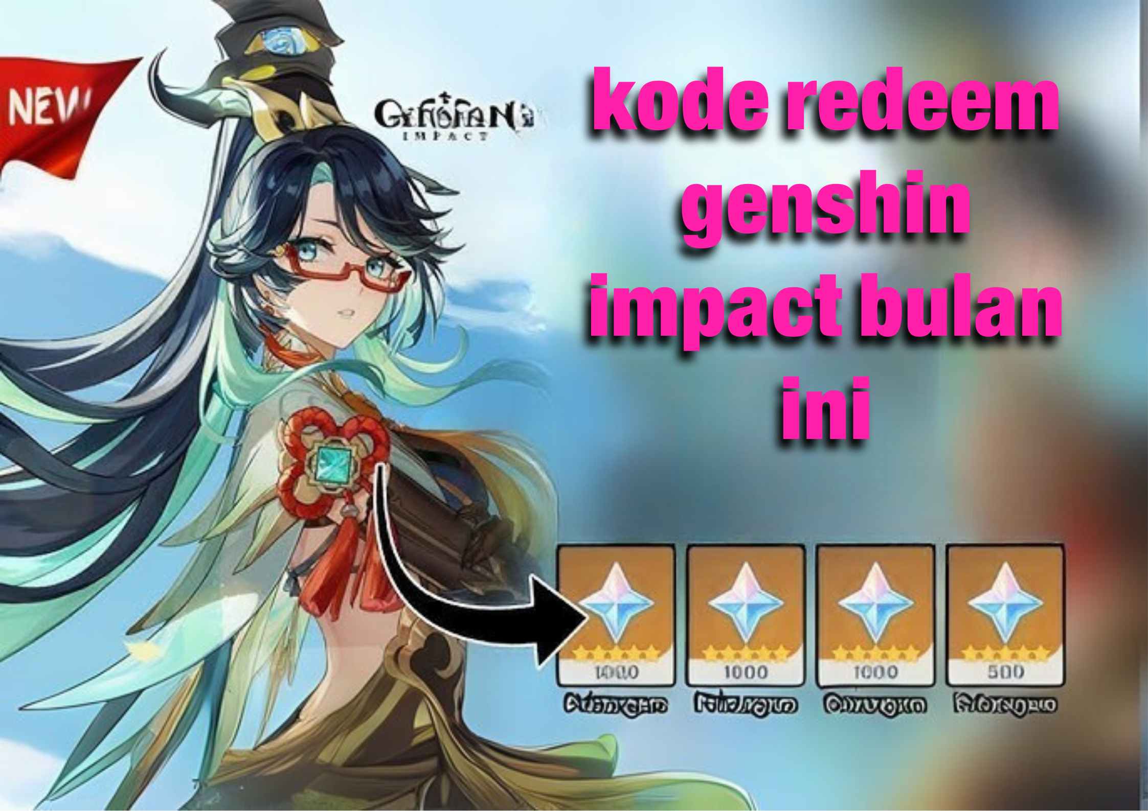kode redeem genshin impact bulan ini