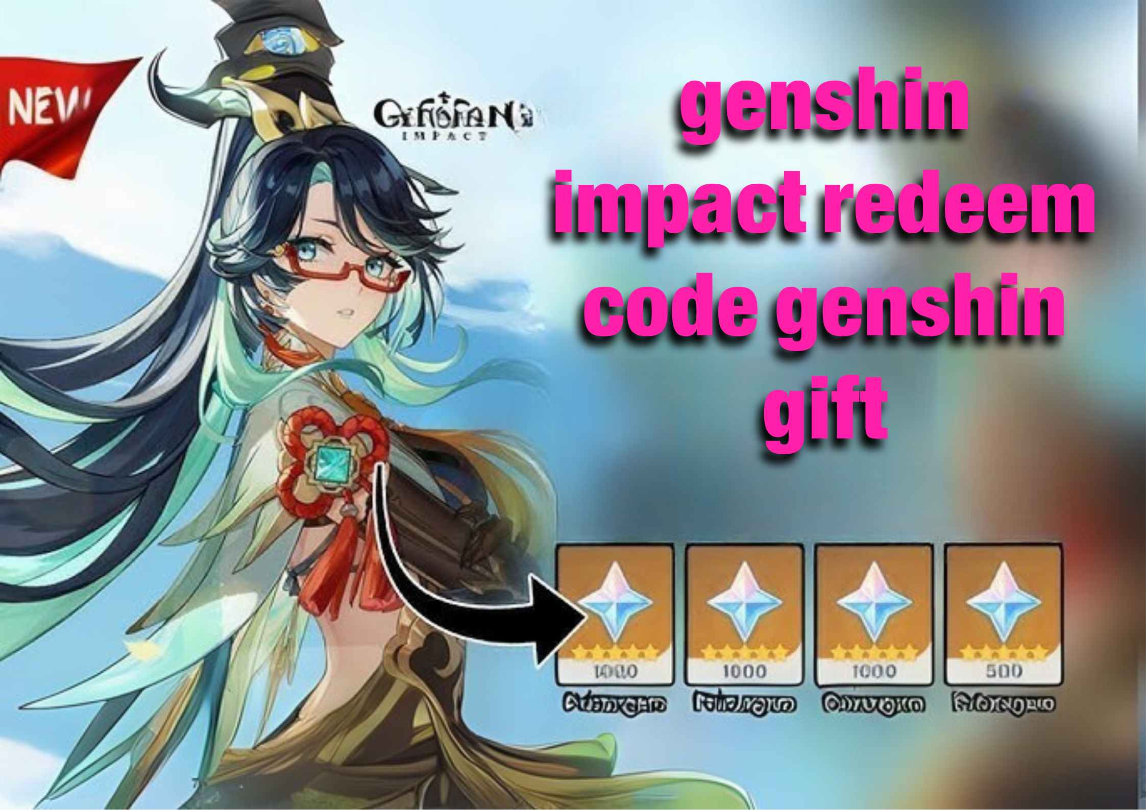 genshin impact redeem code genshin gift