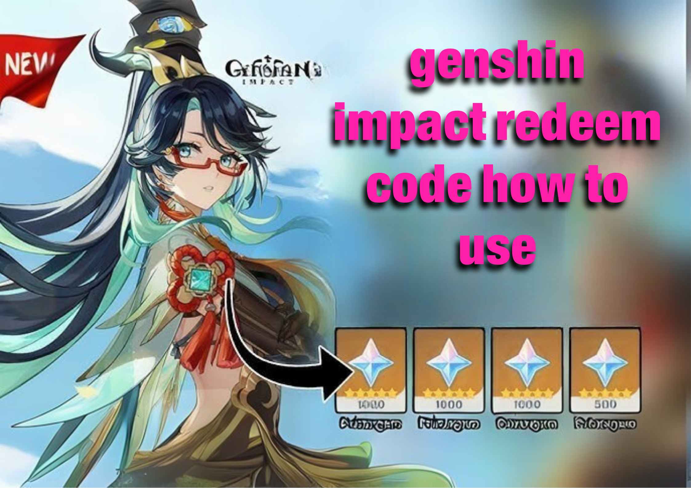 genshin impact redeem code how to use