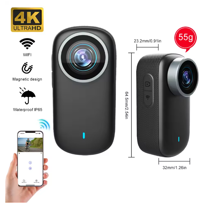 WiFi 4K Mini Thumb Camera