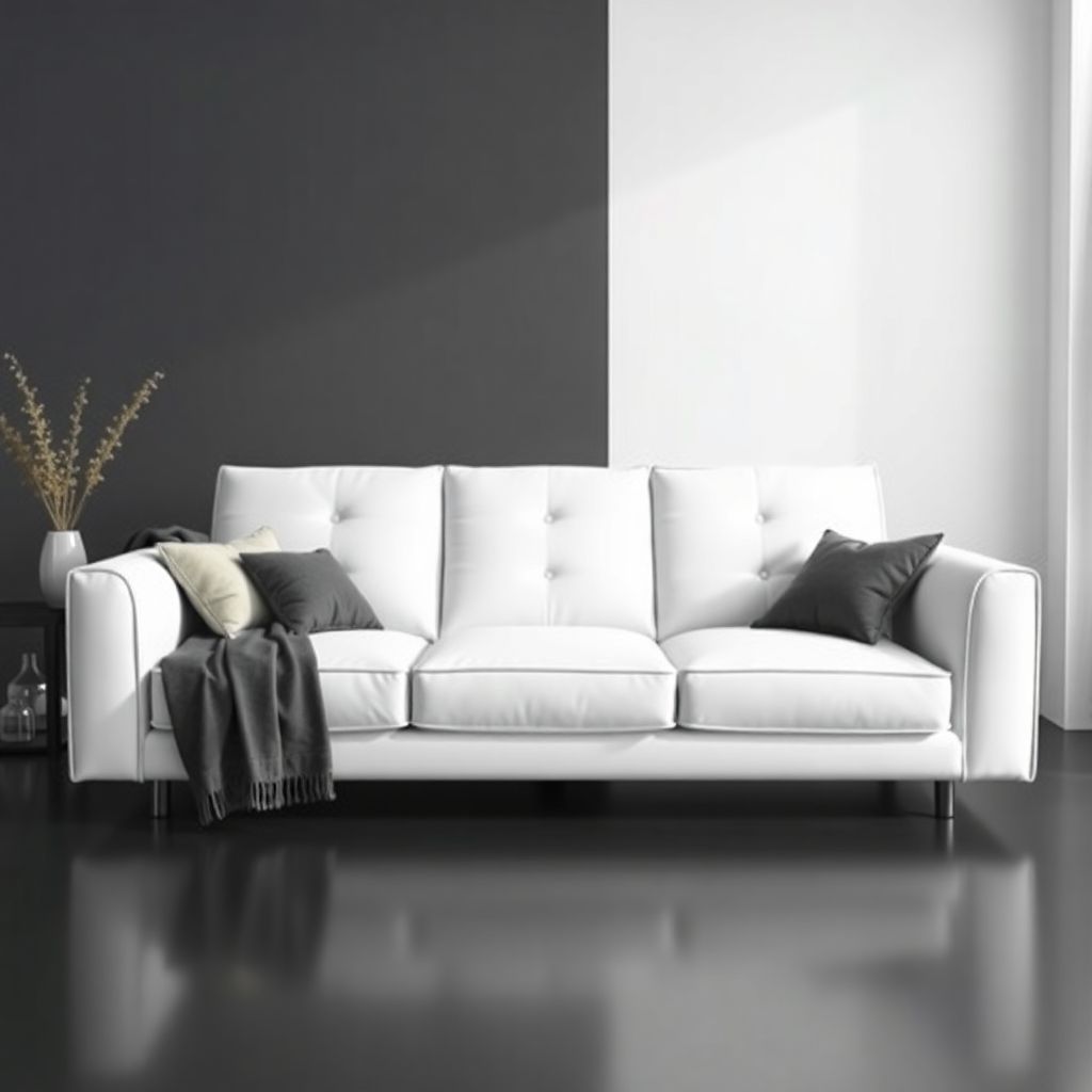 كنب مريح في صالة جلوس