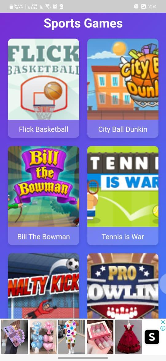 شاشة الألعاب