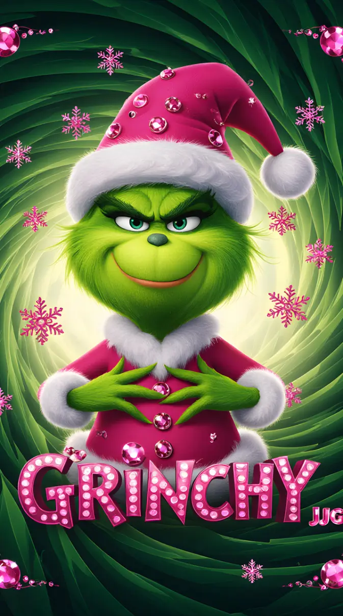 Cute Christmas Wallpapers: Stitch, Grinch & Disney Festive Backgrounds for iPhone 1