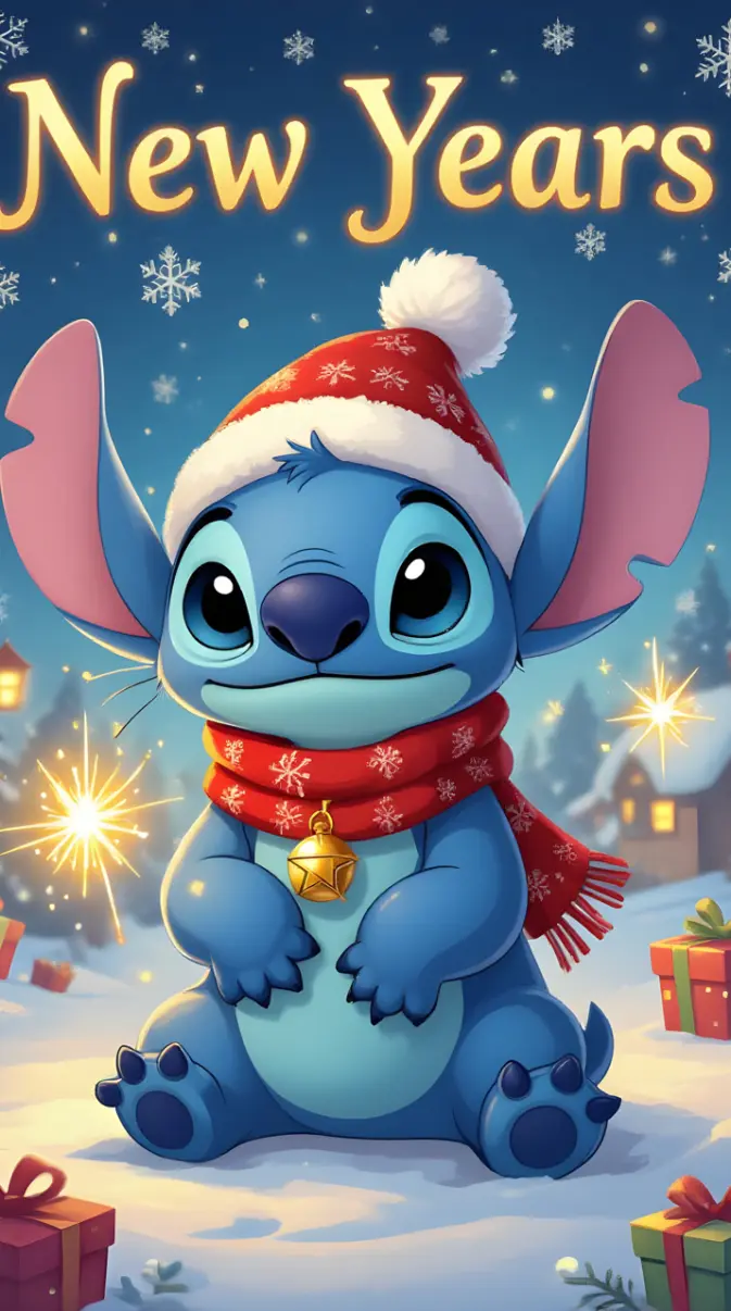 Cute Christmas Wallpapers: Stitch, Grinch & Disney Festive Backgrounds for iPhone 4