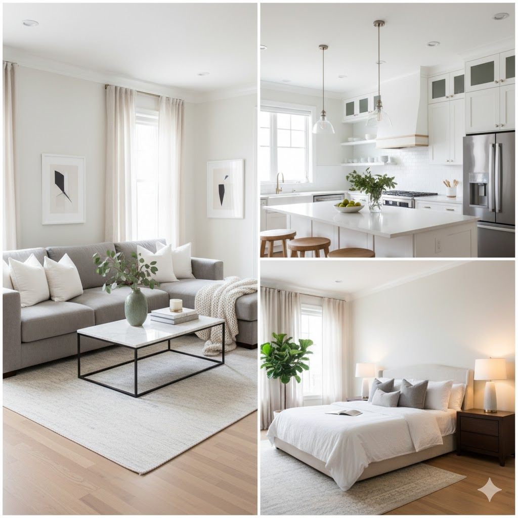 Small apartment transformation before and after