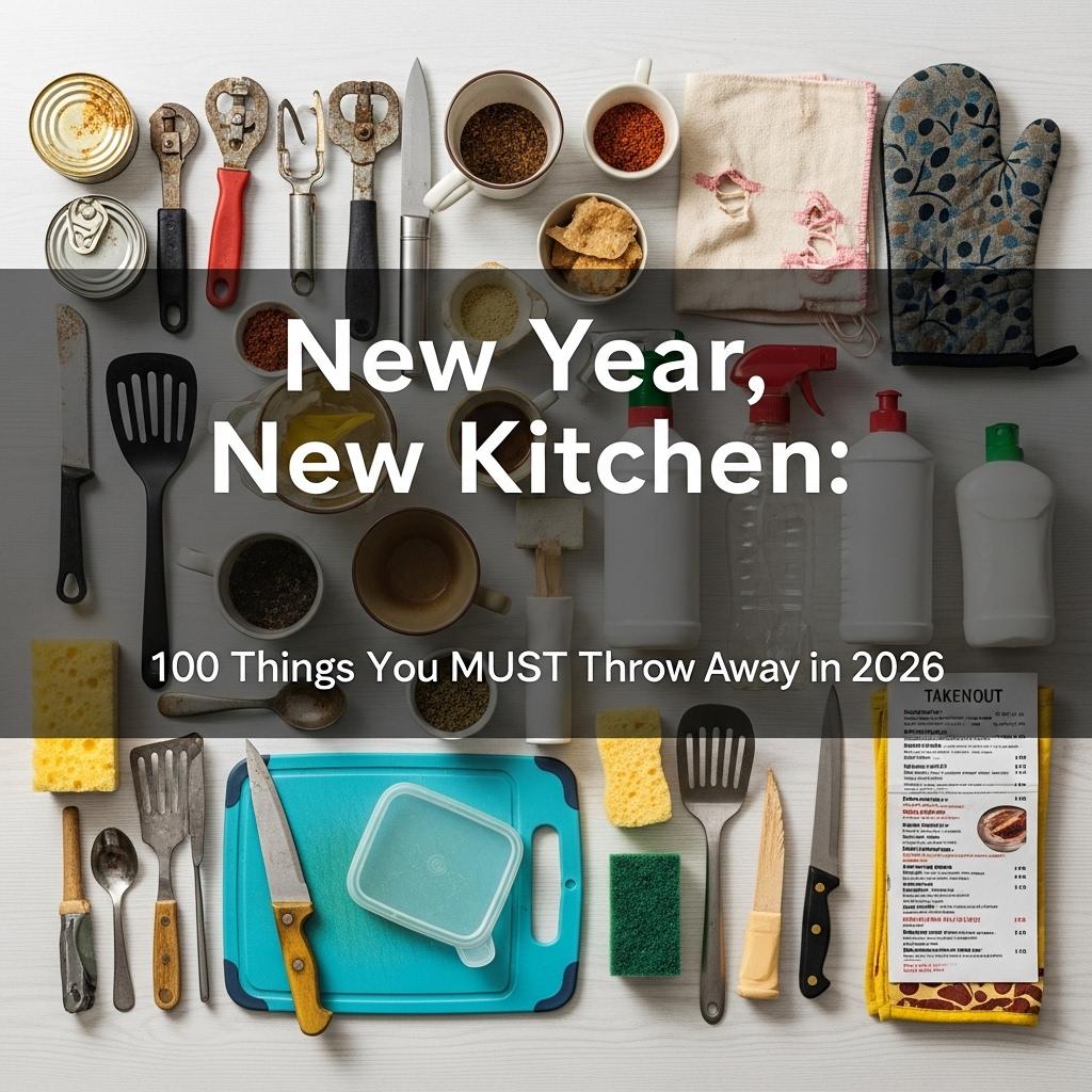 Throw away expired pantry items for a clean kitchen